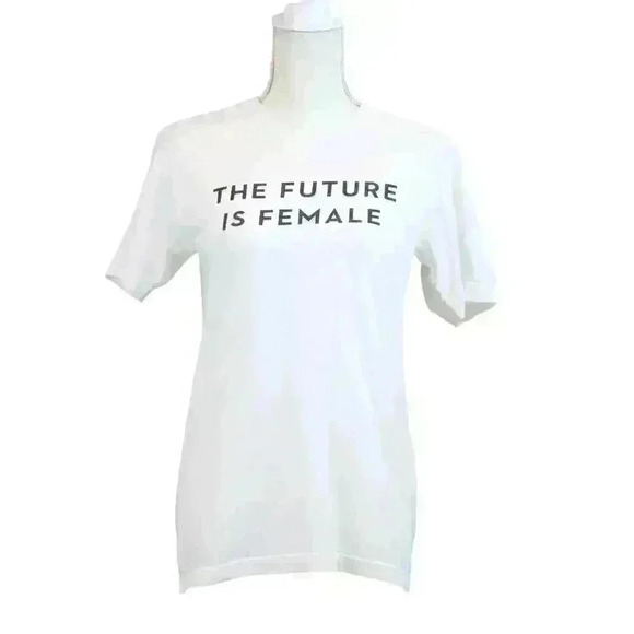 VINTAGE American Apparel The Future Is Female Organic Cotton T-Shirt Size Medium - Picture 1 of 5